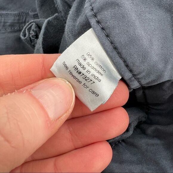 Elizabeth and James Straight Leg Pants Blue cropped ankle size 4 career office - Picture 4 of 5